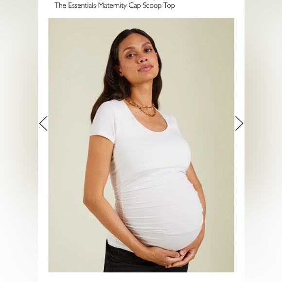 Isabella oliver maternity t-shirt grey size 0 - Picture 2 of 4